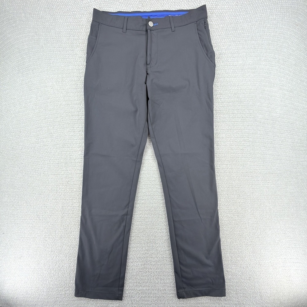Twillory Performance Pants Mens 32x34 Black Tailored Fit Tech Chino Stretch